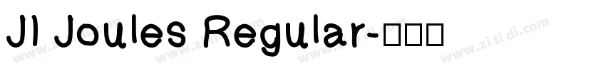 JI Joules Regular字体转换